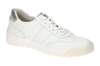 Gabor 63.481 - Sportliche Halbschuhe in Wei?/Silber mit Best Fitting