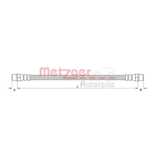 Metzger Bremsschlauch hinten rechts Mercedes G-Klasse