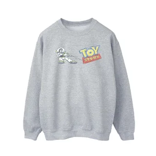 Disney - "Toy Story Buzz Pulling Logo" Sweatshirt für Herren (Grau)