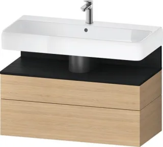 Duravit Qatego Waschtischunterbau wandhängend Natur Eiche Matt 990x470x590 mm - QA4395016300000 QA4395016300000