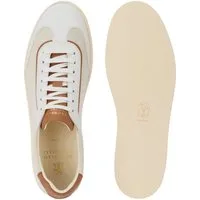 BRUNELLO CUCINELLI Luxury Runner Schuhe Velours-leder Turnschuhe Schuhe Sneaker Kombination aus feinem Veloursleder und Glattleder