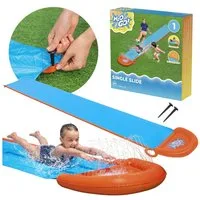 Sarcia.eu Wasserrutsche Einzelrutsche für Kinder, aufblasbare Wasserrutsche 4,88 m