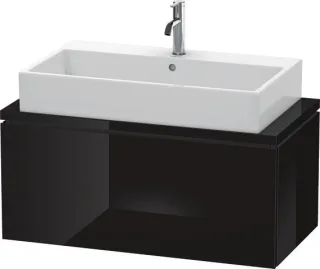 Duravit L-Cube Konsolenwaschtischunterbau wandhängend Schwarz Hochglanz 920x477x400 mm - LC580304040 LC580304040