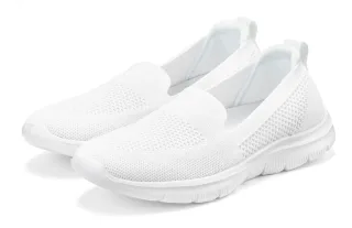 LASCANA Slipper "Halbschuh, Sneaker" aus bequemen Textil-Material zum Reinschlüpfen VEGAN