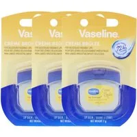Vaseline Lippenpflegestift 3x Vaseline Lip Therapy Creme Brulee Lippenpflege je 7g feuchtigkeitss