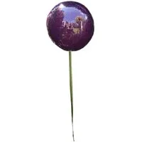 Jürgen Bocker - Gartenambiente Gartenstecker Rosenkugel Edelstahl violett lila Stab 80 cm Gartenstecker Beetstecker