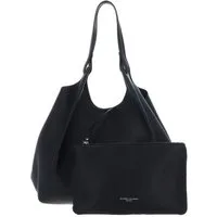 GIANNI CHIARINI Shopper Shopping Bag (Set, 2-tlg), aus echtem Rindsleder