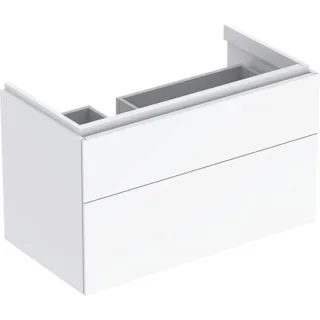 Geberit Xeno2 Unterschrank f. Waschtisch m. Ablagefläche rechts m. 2 Schubladen, 88x53x46,2cm, weiß, 500515011