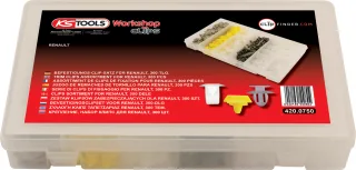 KS Tools Befestigungs-Clip-Satz für Renault, 300-tlg - 420.0750
