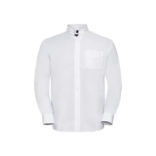 Russell Collection - Hemd für Herren Langärmlig (Weiß)