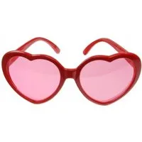 partydeco Sonnenbrille Rote Herzbrillen – perfektes Accessoire für Fotobox & Valentinstag!