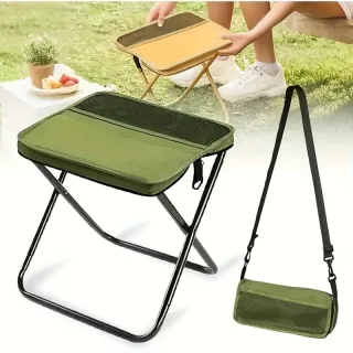 IPRee Wear-resistant Foldable Backpack Stool Portable Small Mazar Satchel Pen Bag Camping Stool Lightweight Outdoor Fold
