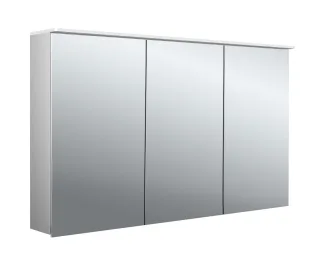 emco Lichtspiegelschrank pure 2 Design, Aufputz, mit Waschtischbeleuchtung, 3 Tür, 1200 mm, 97970540 979705408