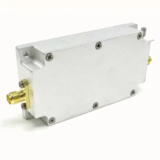 1.2-1.6GHz RF Power Amplifier Module 12W Output 40dB Gain SMA Connector High-Frequency Amplifier Board for Wireless Comm