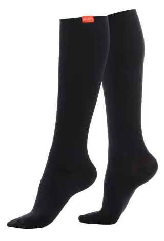 VIM&VIGR - Baumwollsocken mit abgestufter Kompression 20-30 mmhg für Männer und Frauen - Schwarz