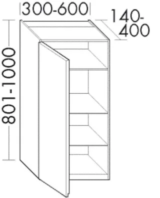 Burgbad Hängeschrank rc40 Solitaire Matt 1000x600x200 Trend- oder RAL-Farbe Matt, OSKB060RF4532 OSKB060RF4532