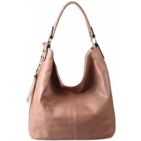 ITALYSHOP24 Schultertasche XXL DAMEN TASCHE SHOPPER Hobo Cross Bag Reisetasche Umhängetasche, LEDER OPTIK, große Tasche für Sport Schule Reise Freizeit Urlaub