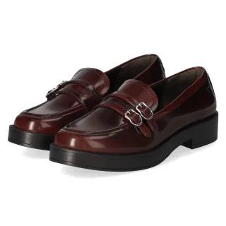 Tamaris Loafer  Rot - Gr. 37 -  Textil und Synthetik