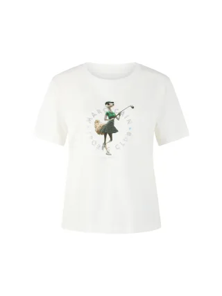 Marc Cain Sports - Shirt mit Vogelstrauß Rethink Together off-white - Gr. - 40