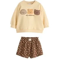 Next Pullover & Shorts Rundhals-Sweatshirt und Shorts im Set (2-tlg)