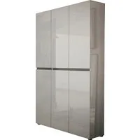 Home affaire Schuhschrank MISTER Schuhkommode, Schuhmöbel, Schuhregal, Hochglanz lackiert Breite 120 cm, Höhe 200 cm, 6 Türen, 24 Fächer, ca.58 paar Schuhe