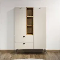 Home affaire Highboard San Pedro (1 St), Highboard, 2 Türen, 2 Schubkasten & Soft-Close - (B/T/H) 93/42/140 cm