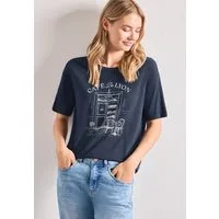 STREET ONE Rundhalsshirt Sommershirt mit Frontprint