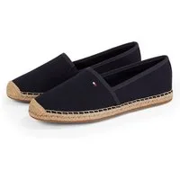 Tommy Hilfiger FLAG CANVAS ESPADRILLE Espadrille,Slipper, Flats, Bequemschuh, Jutebezug und Ziernähten, schmale Form