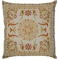 Marrakesch Orient & Mediterran Interior Zierkissen Boho Kissenbezug Lodge handgefertigt aus Baumwolle in Braun 50 x 50 cm, (1 St)