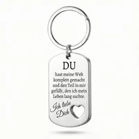 Geschenkehöhle Schlüsselanhänger PREMIUM Schlüsselanhänger mit edler Gravur als Schutzengel, Ein Schlüsselanhänger – fünf Botschaften, ein Gefühl: Liebe.