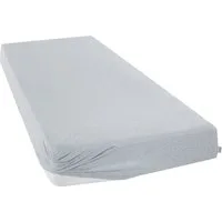 OTTO home Spannbettlaken VALJE in Melange-Optik, hochwertiger Baumwoll-Jersey 130g/m², Jersey, Gummizug: rundum, (1 Stück), Baumwolle, für Matratzen bis 25 cm Höhe, Bettlaken aus Melange-Garn