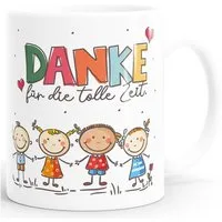 SpecialMe Tasse Kaffee-Tasse Danke Erzieherin Herz kleines Geschenk Abschied Spruch, Keramik