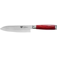 GRÄWE Damastmesser GRÄWE Damaszener Santokumesser groß 17,5 cm Klinge, mit Hartholzgriff