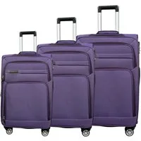 My Travel Bag Koffer 3090 Stoffkoffer 4-Rollen Trolley Reisekoffer Tasche Reisetasche, inkl. Dehnungsfuge und 360° Rolle