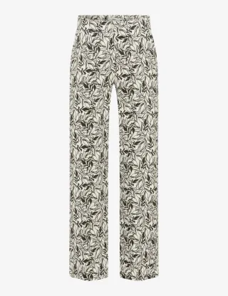 BRAX - Culotte mit floralem Print -Maine braun - Gr. - 40