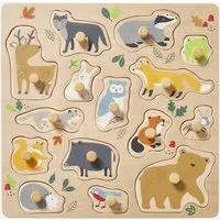 vertbaudet Puzzle Baby Steckpuzzle TIERE FSC®, Puzzleteile