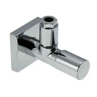 Kaja Aquadrat-Eckventil, DN 15 mit Schubrosette, Anschluß 3/ 8", chrom 22801-C