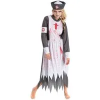 CHAKS Hexen-Kostüm Zombie Krankenschwester Damen Kostüm 'Bloody Nurse
