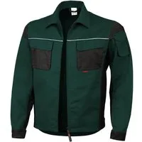 Qualitex Workwear Arbeitsjacke strapazierfähige PROfessionals Arbeitsjacke - faserverstätkt MG 245 g (1-St) Werkstattjacke mit 15 Taschen - pflegeleicht Werkstattjacke - Waschbar