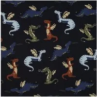 MAGAM-Stoffe Stoff "Drachen", Kinder Baumwollstoff OEKO-TEX Meterware ab 50cm