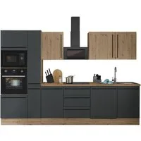 KOCHSTATION Küchenzeile Florida, Breite 310 cm, wahlweise mit E-Geräten,Softclose für Türen/Schubkästen