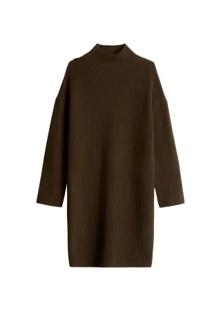 Marc OPolo Casual - Strickkleid loose Burnt Coffee - Gr. - S