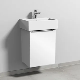 Sanipa 3way Waschtischunterbau zu Duravit Vero Air Waschtisch mit 1 Tür, Weiß-Glanz UF43078