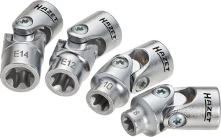 HAZET Steckschlüssel-Einsatz Satz TORX®, (3/8 Zoll), 4-teilig - 880G-E/4