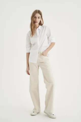 Langarm - Hemd Classic fit white