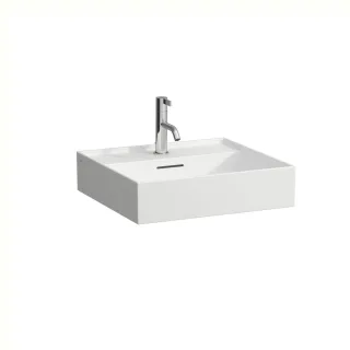 LAUFEN Waschtisch Kartell · LAUFEN 500x460, Standardablauf, weiß matt, 8.1033.2.757.104.1 H8103327571041