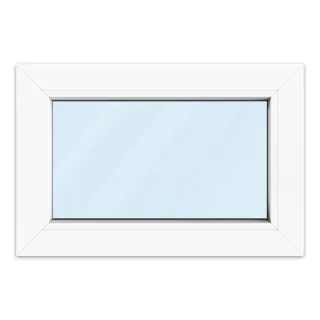 Kellerfenster 60 x 40 cm, Kunststoff, aluplast IDEAL 4000, Weiß, 2-fach Verglasung, Dreh-Kipp-Öffnung, individuell konfigurieren