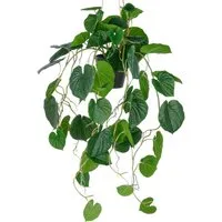 Kunstpflanze Hängende Peperomia caperata, Creativ green, Höhe 70 cm, mit üppigen Ranken