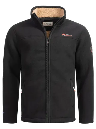 Arctic Seven Herren Fleece Jacke – Schwarz