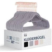 Blumtal Kleiderbügel Rutschfest - Samtoptik - Platzsparend, (30-tlg), Premium inkl. Krawattenhalter, 360° drehbar, Anti-Rutsch Bügel
